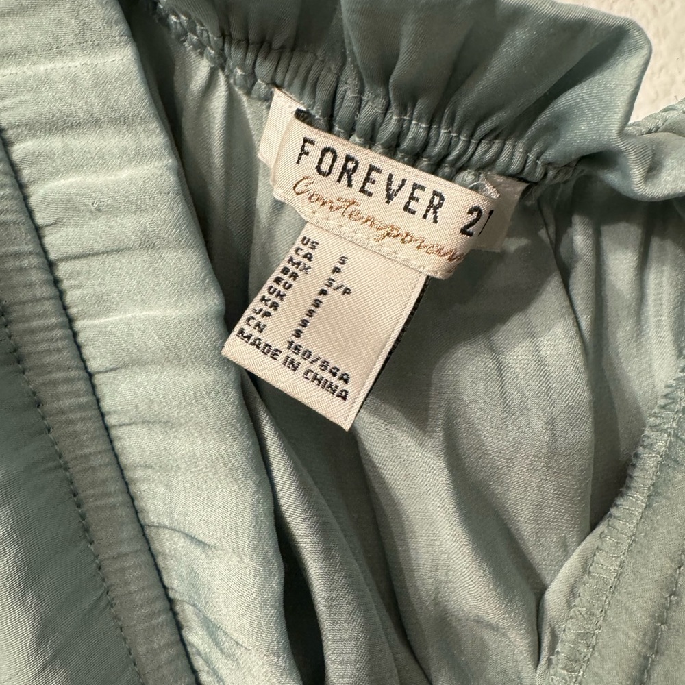 Forever 21 Sage Green Mini Dress